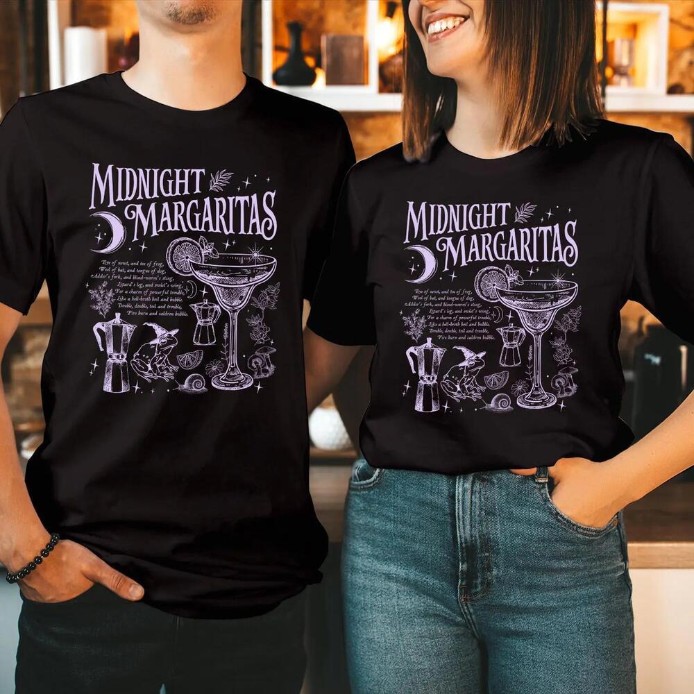 Midnight Margaritas Cocktail Glass Frog Witch Hat